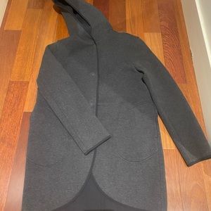 Lululemon Reversible long hooded cardigan/jacket with pockets!